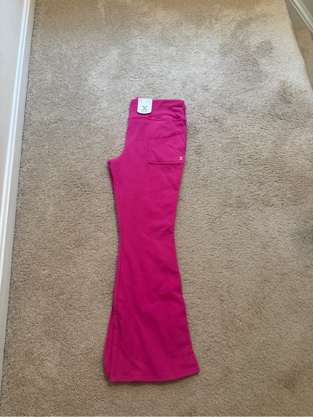 Xersion Hot Pink Girls' Flared Leggings